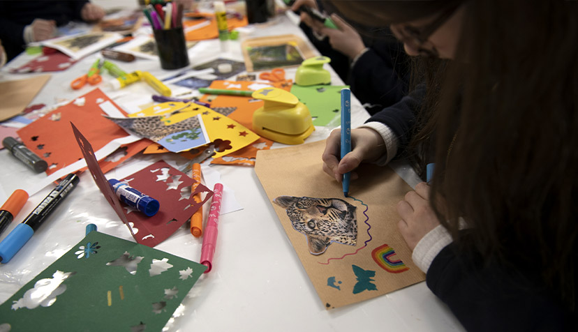 Atelier Mail Art - Enfants et matériel