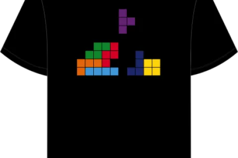 T shirt La Poste Tetris