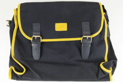 Grande besace jaune bleue 