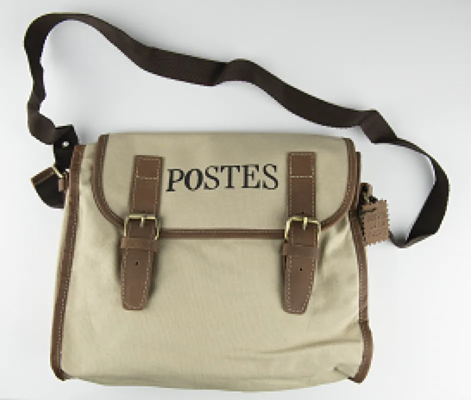 Vue 1 – Besace petit modèle beige