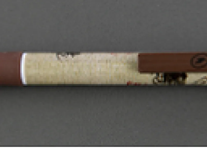 Vue 1 – Stylo vintage marron