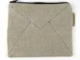 Vue 2 – Pochette Zip en toile postale